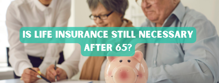 elderly couple signing life insurance papers
